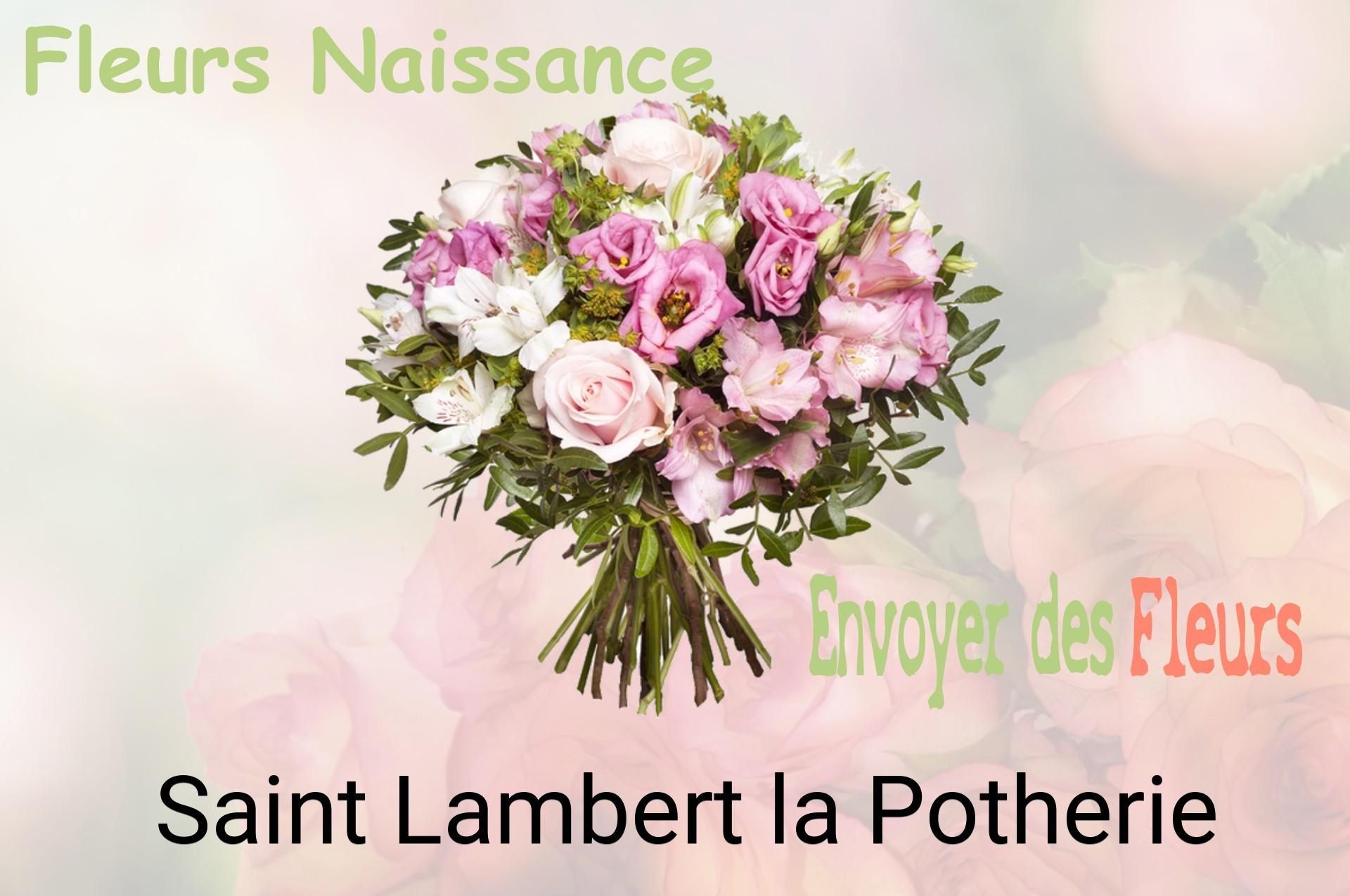 Bouquet de fleurs de naissance livré à Saint-Lambert-la-Potherie